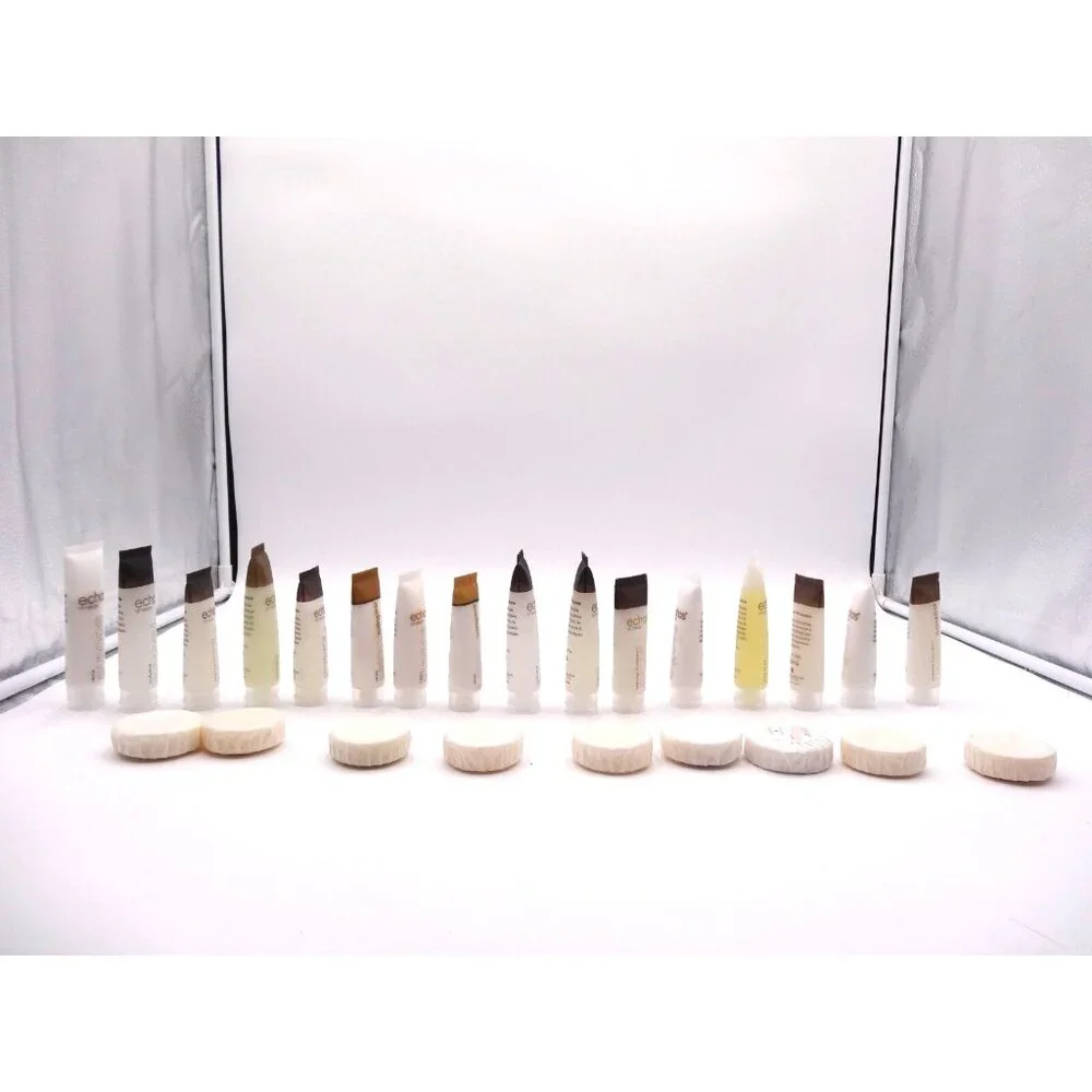 Echos of Nature 25 Pieces Lotion  1.25 oz Soap sealed travel size 1.5 oz Shampoo